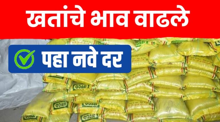 रासायनिक खतांच्या दरामध्ये झाली पुन्हा वाढ; कोणत्या खताच्या किंमतीत किती रुपयाने वाढ?